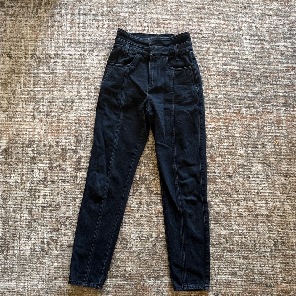 IRO Paris Ouzilly paper bag high waisted Jeans